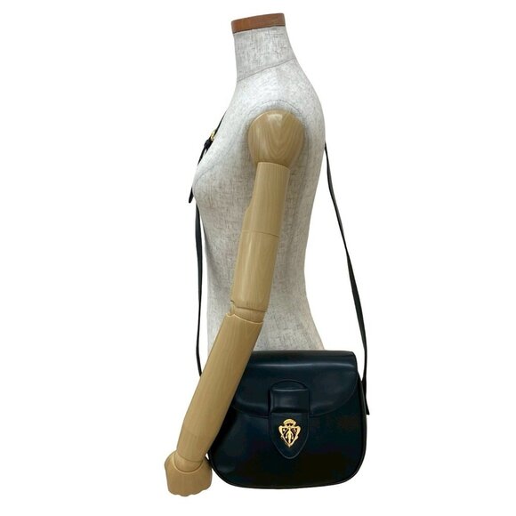 GUCCI Black Leather Shoulder Bag - Picture 2 of 10